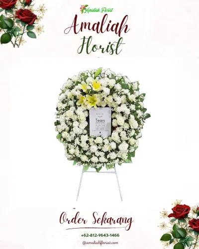 Krans Bunga Duka Cita di Sendang